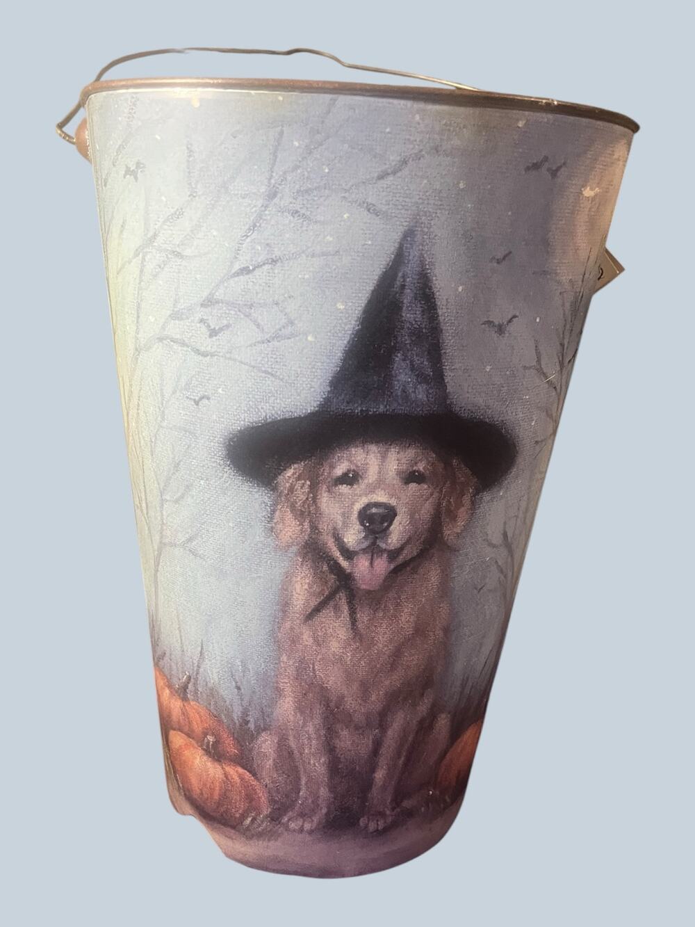 Michele Kixmiller for Primitives by Kathy Spooky Wall Bucket with Handle NWT